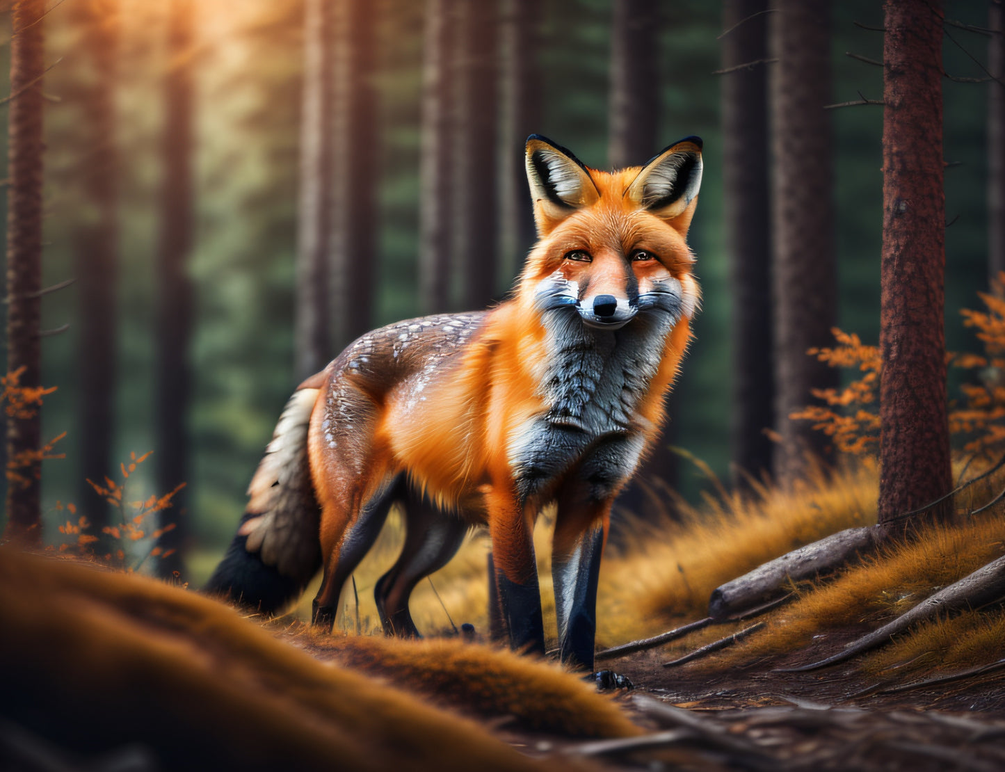 Wilderness Fox - Greeting card