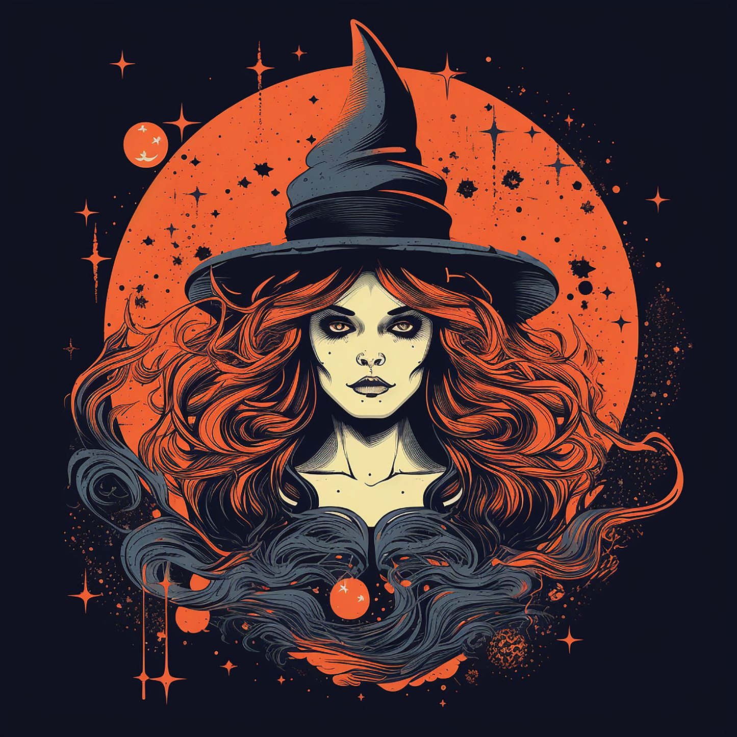 Halloween Witch Red #4 -Unisex t-shirt