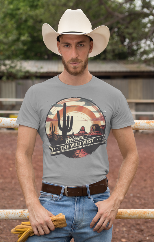 Unisex garment-dyed heavyweight t-shirt "Welcome to the Wild West"