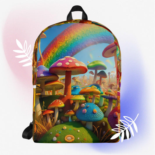 Rainbow & Mushrooms Backpack