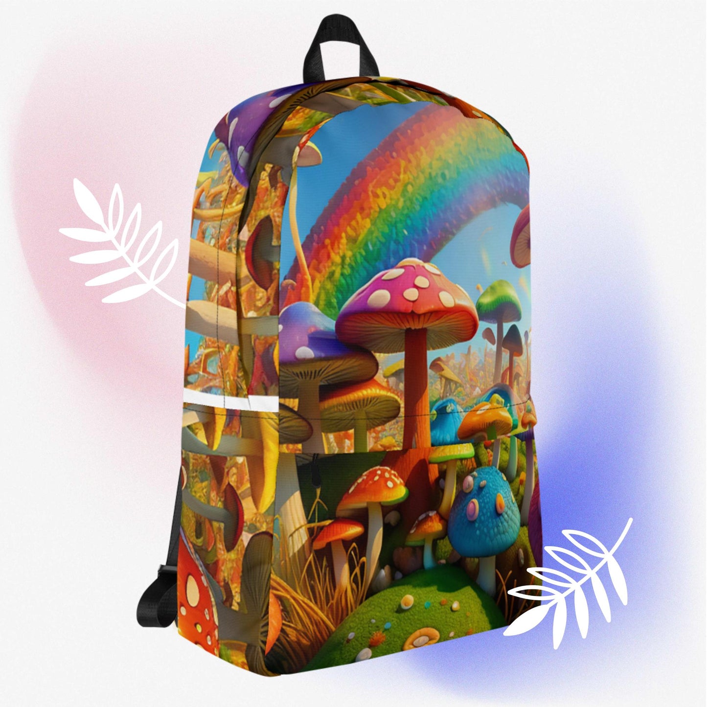 Rainbow & Mushrooms Backpack