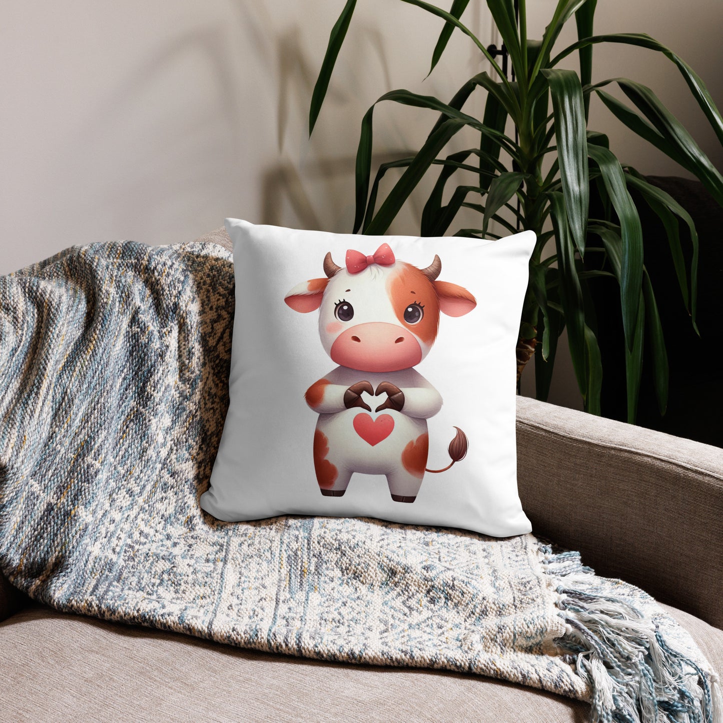 Basic Pillow - Cow