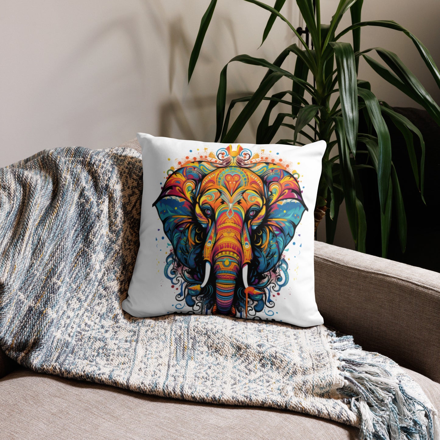 Basic Pillow "Boho Elephant 02"