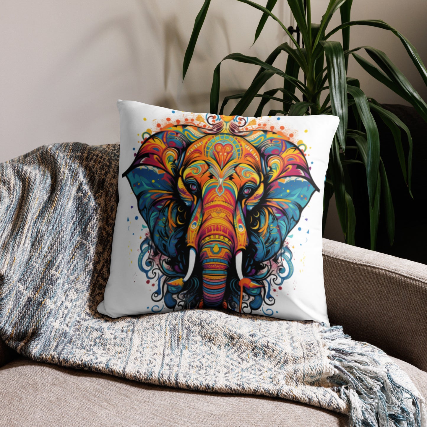 Basic Pillow "Boho Elephant 02"