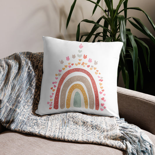 Basic Pillow - Rainbow & Hearts, Spring