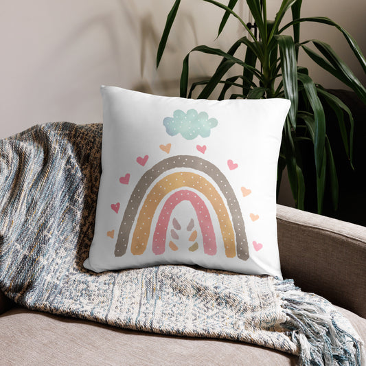 Basic Pillow "Rainbows & Hearts" Cloud