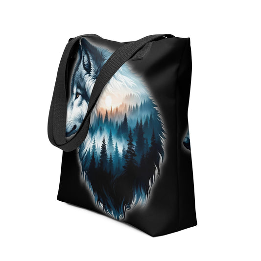 Tote bag Wolf  Dawn's First Light