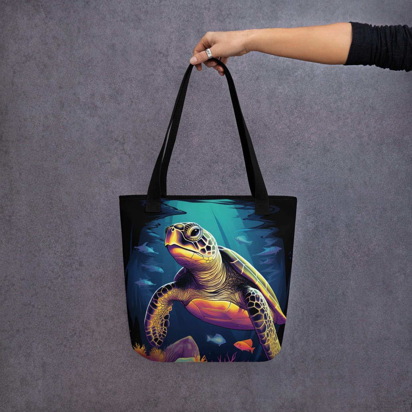 Tote bag Turtle Underwater Dreaming