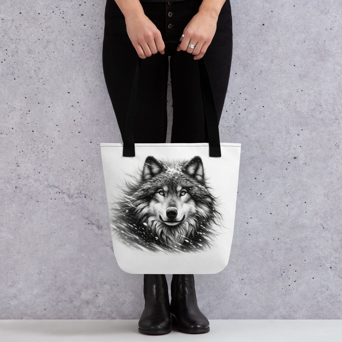 Tote bag Snow Wolf 04