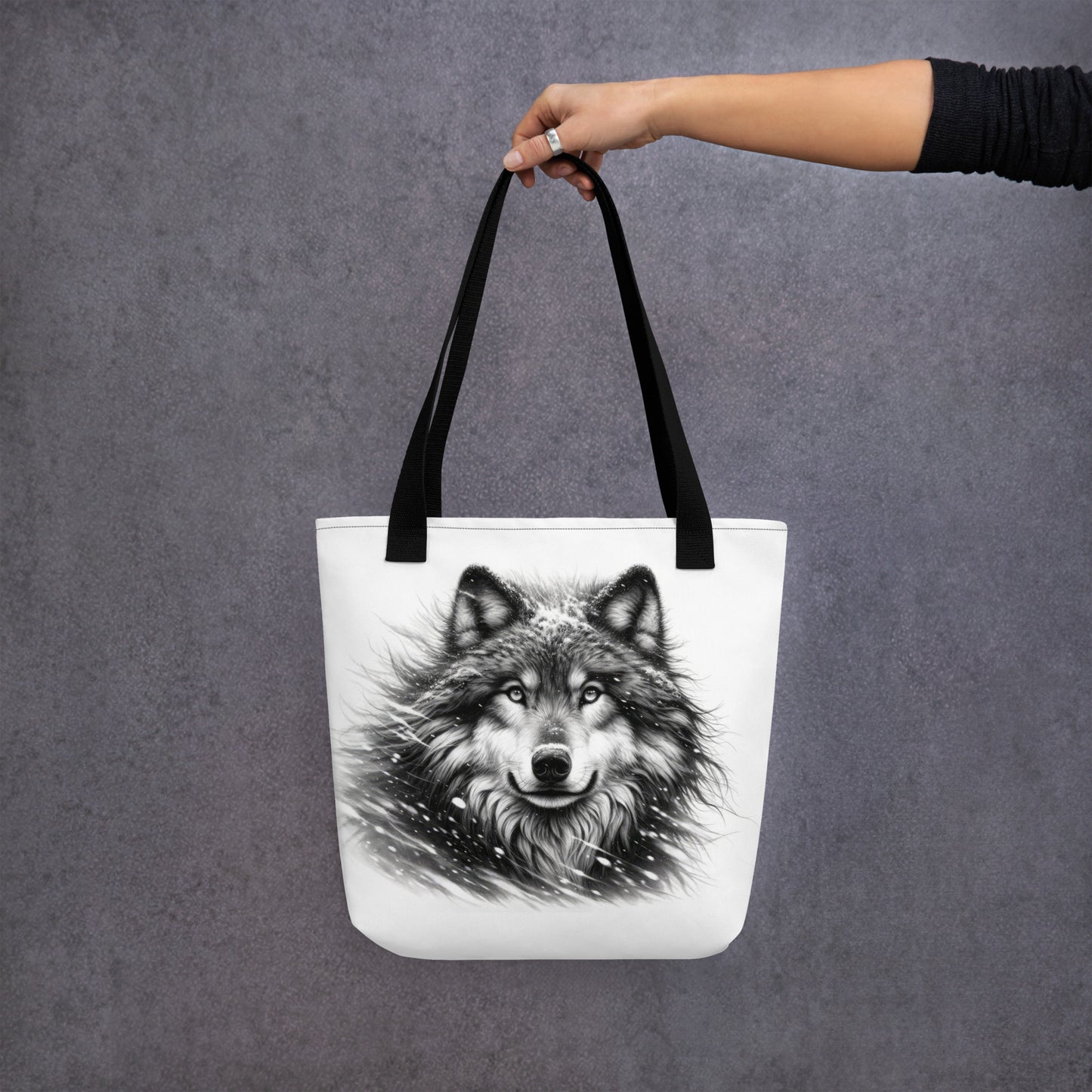 Tote bag Snow Wolf 04