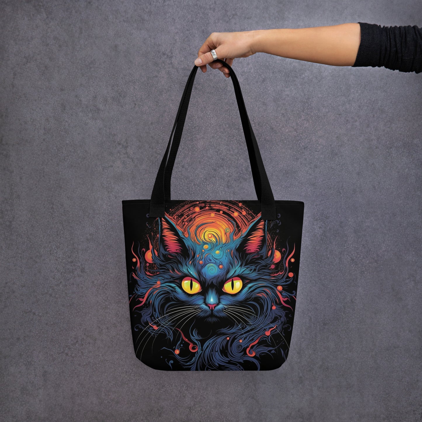 Tote bag The Black Cat named Air