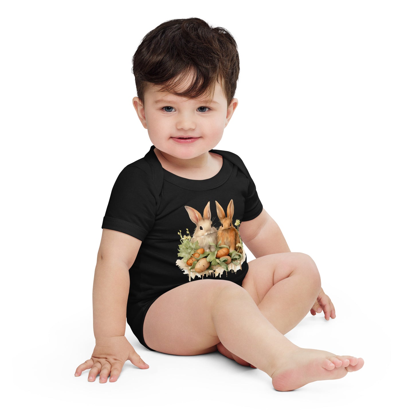 Baby Short Sleeve One Piece "Two of a Kind"