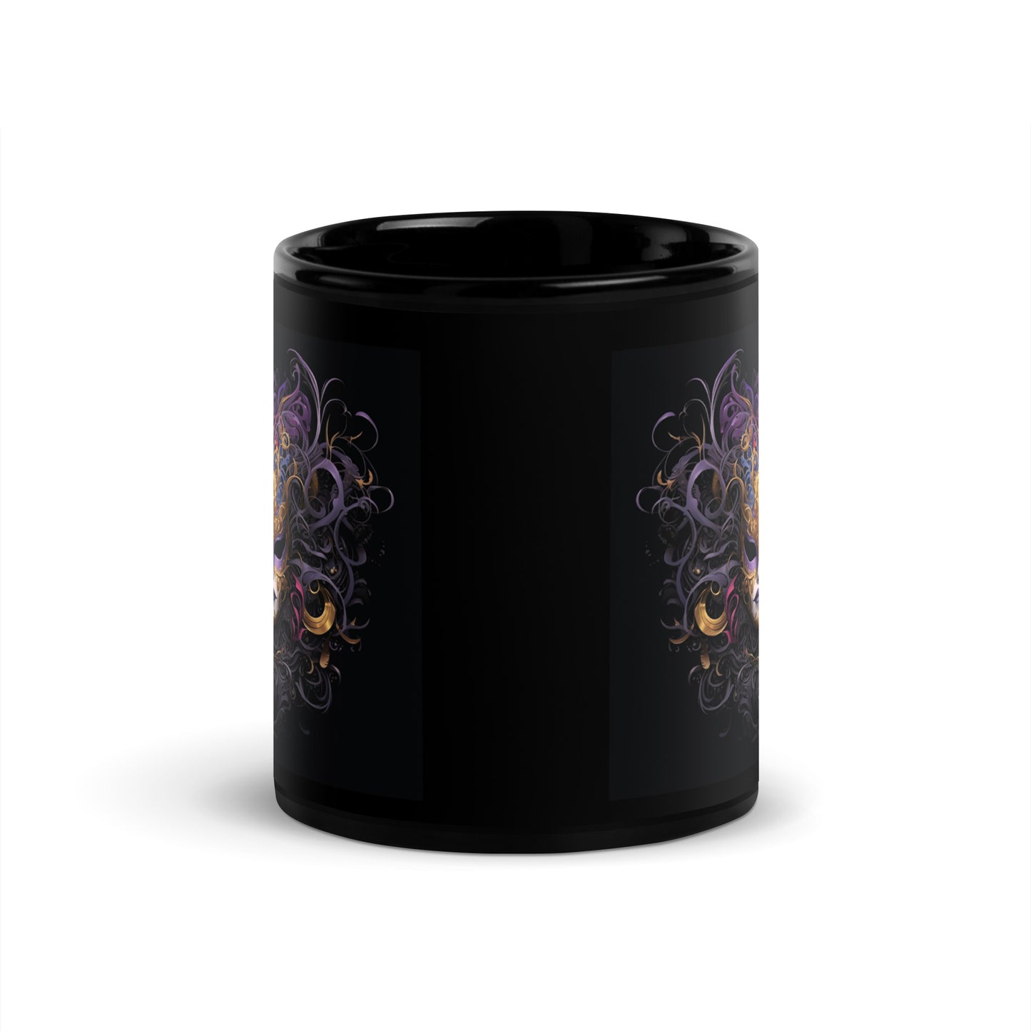 Masquerade #4 - Black Glossy Mug