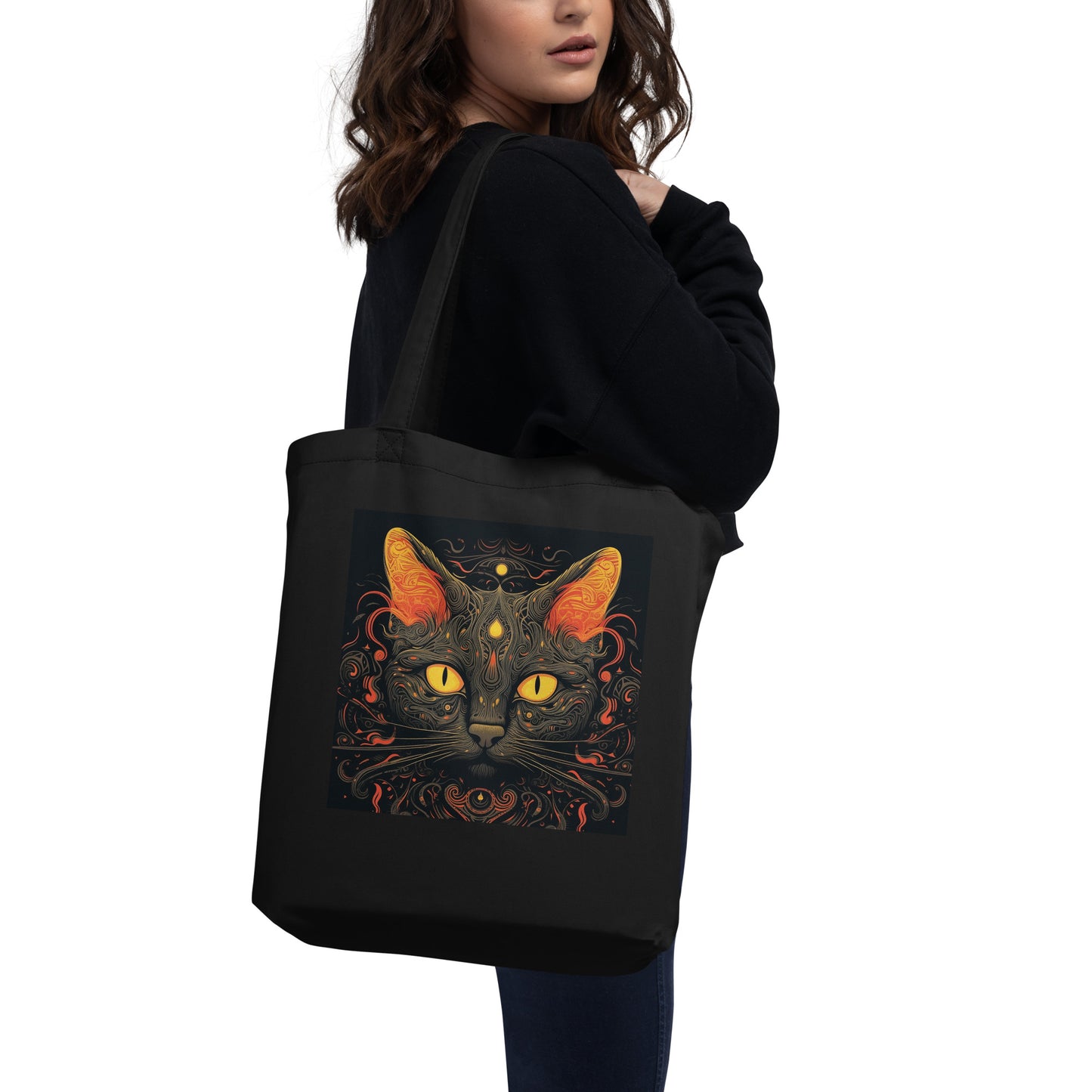 Black Cat Mysterious - Eco Tote Bag