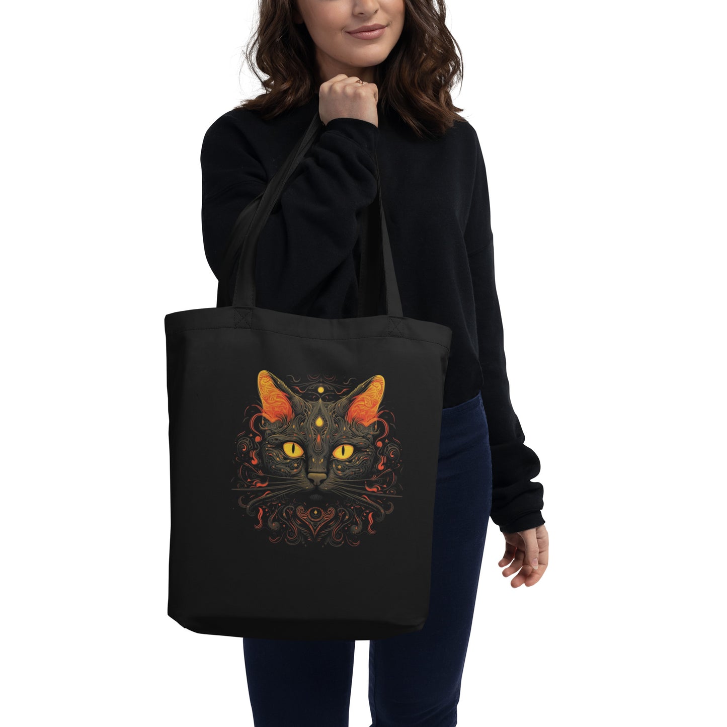 Black Cat Mysterious - Eco Tote Bag