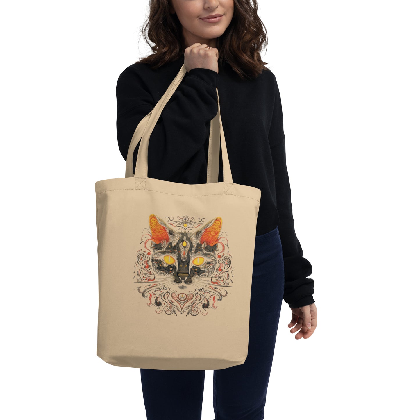 Black Cat Mysterious - Eco Tote Bag