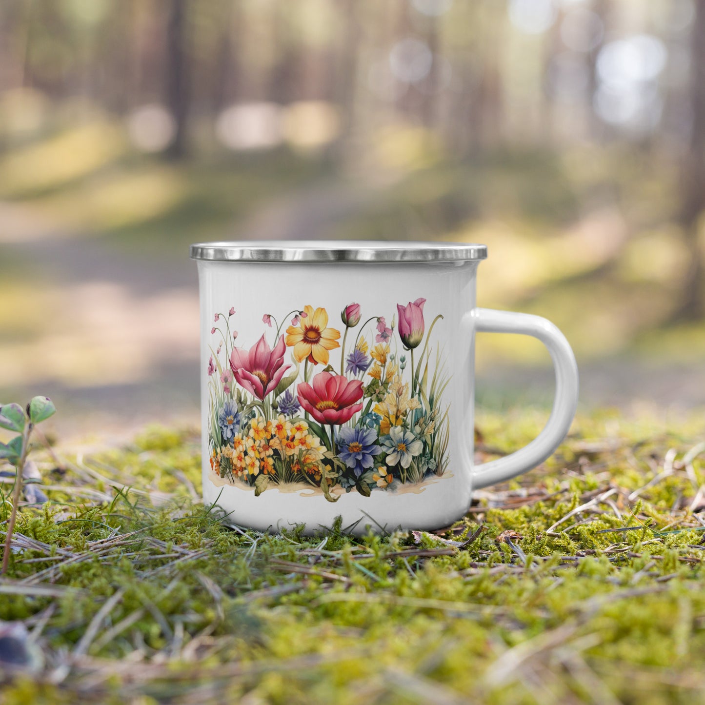 Enamel Mug Spring Flower Collection 03