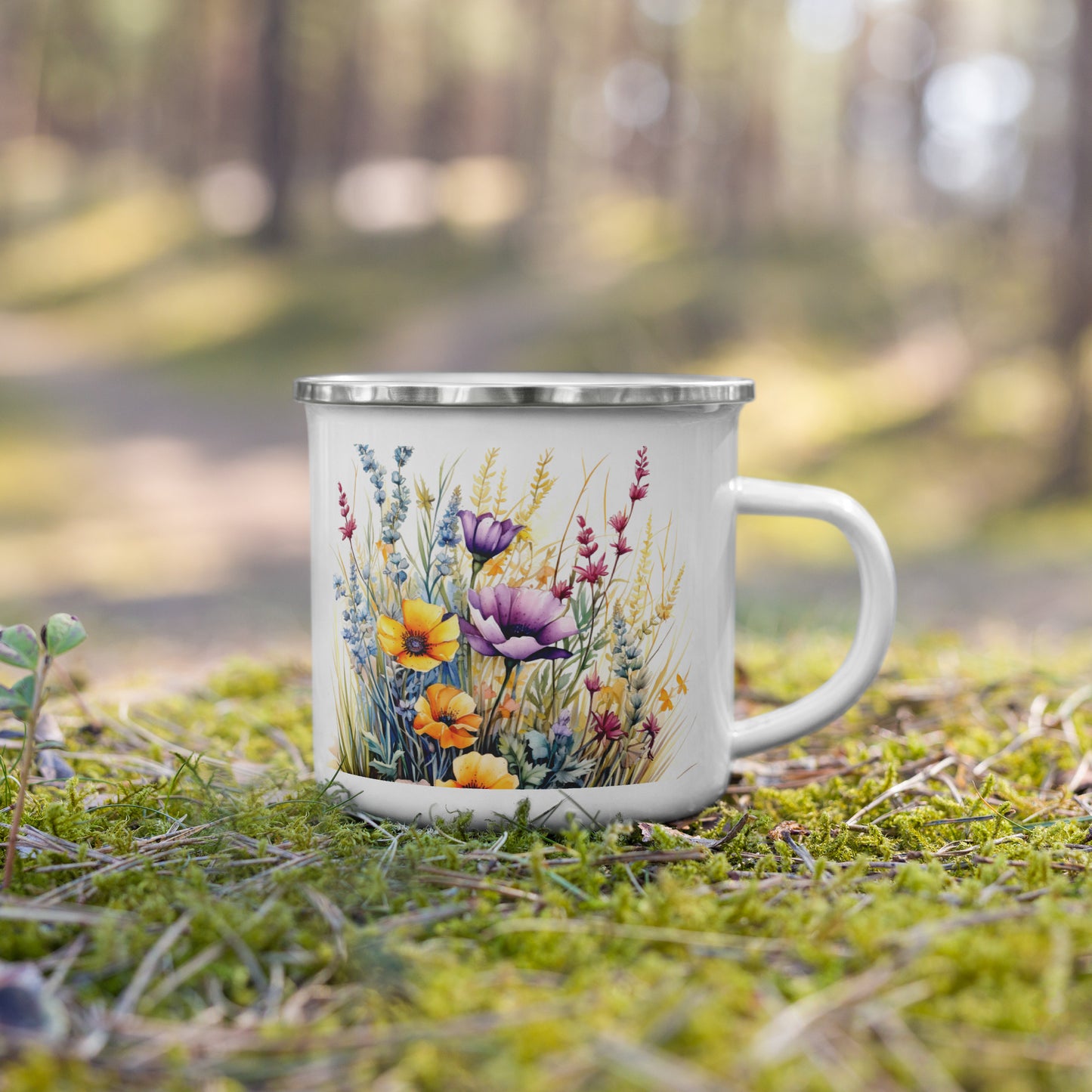 Enamel Mug Spring Flower Collection 04