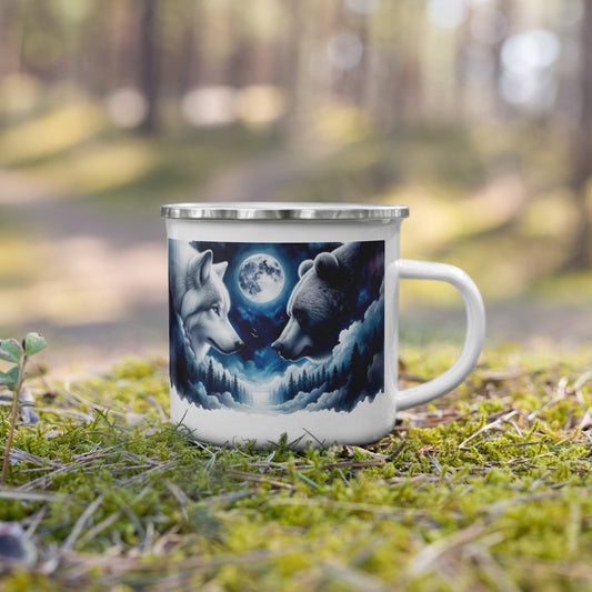 Enamel Mug Wolf Power & Strength 02