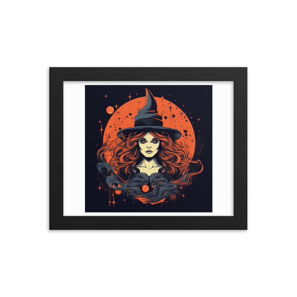 Halloween Red Witch #4 Framed Poster