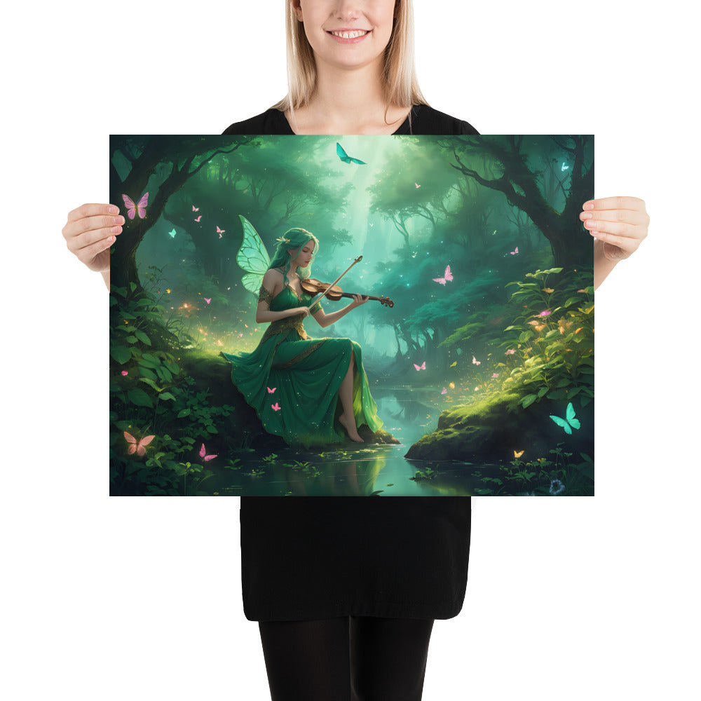 Poster "The Violin Fairy" Enhanced Matte Finish