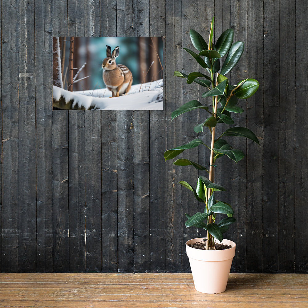 Snowshoe Hare Poster