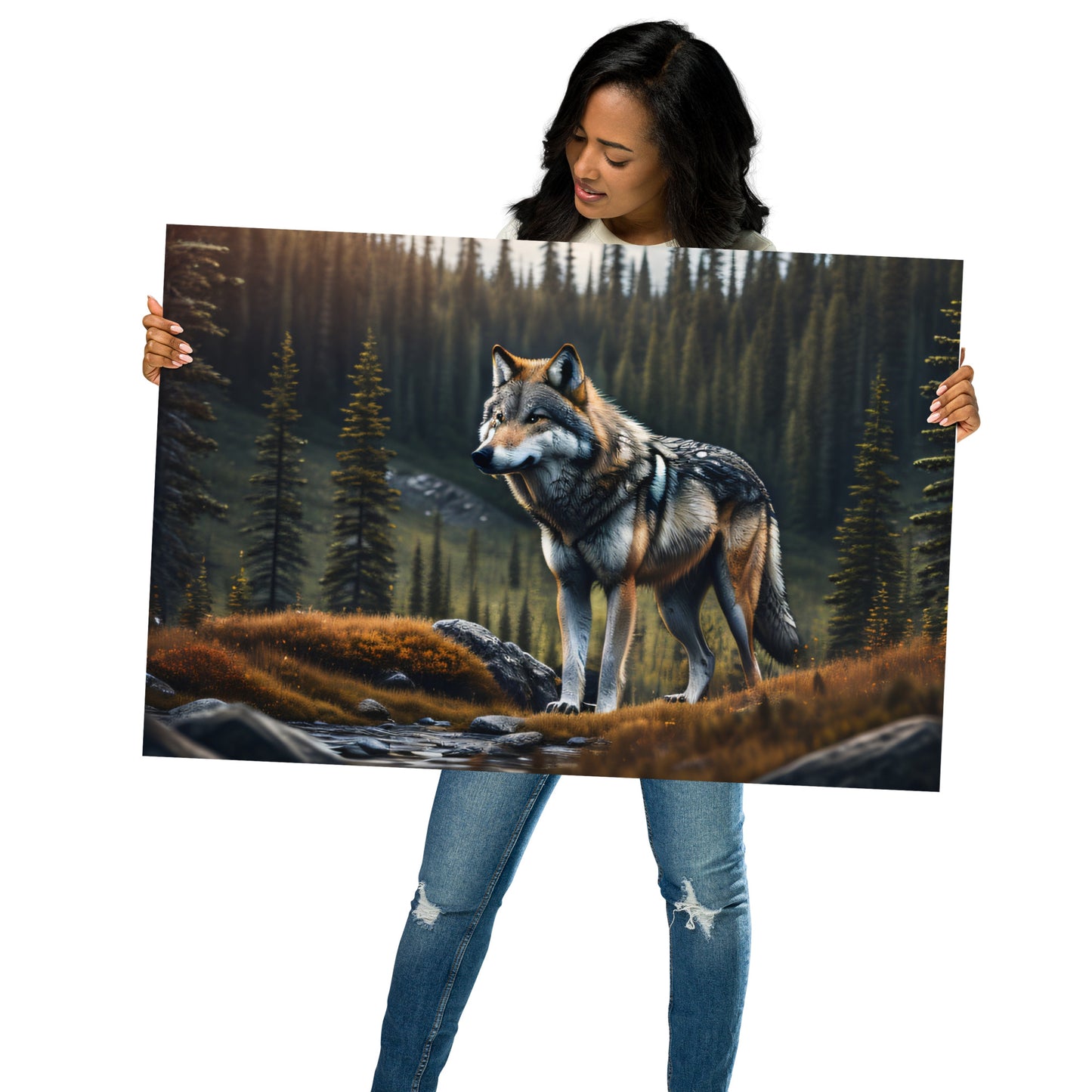 Wilderness Wolf Poster