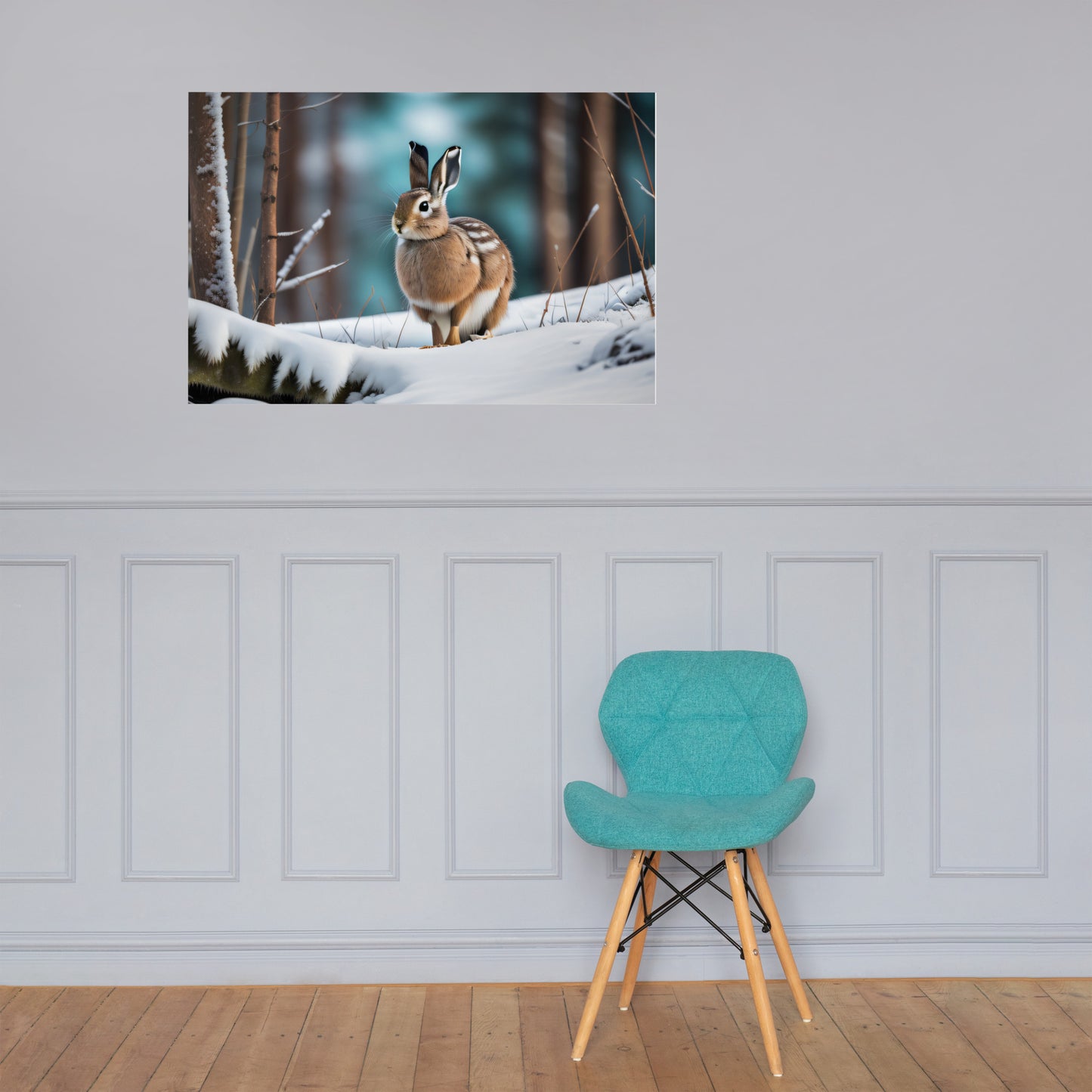 Snowshoe Hare Poster