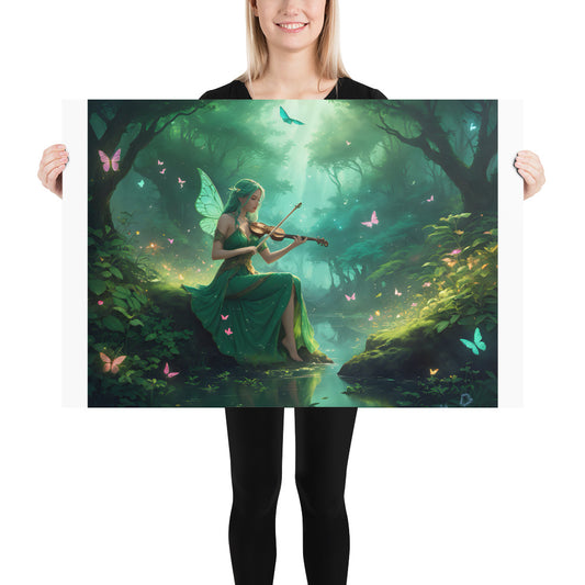 Poster "The Violin Fairy" Enhanced Matte Finish