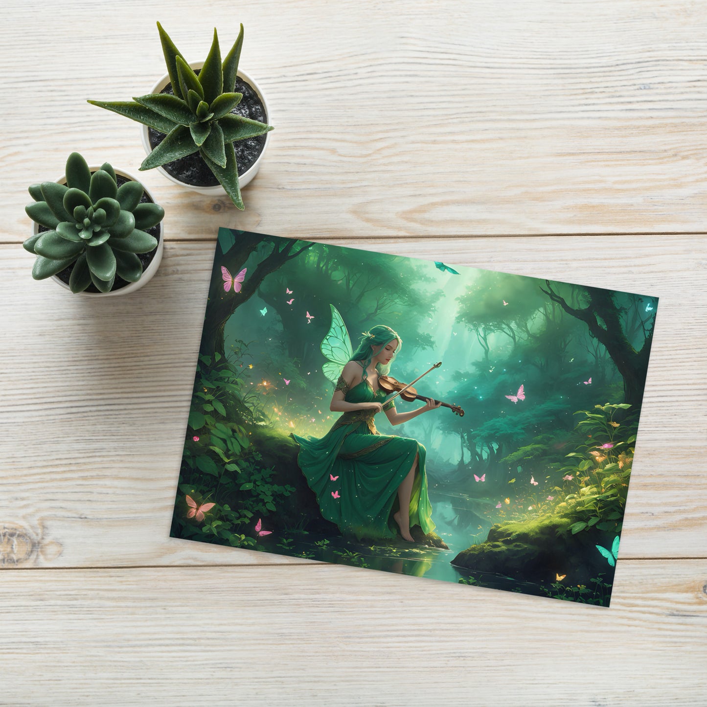 Greeting Card "Musical Fairy Violin"