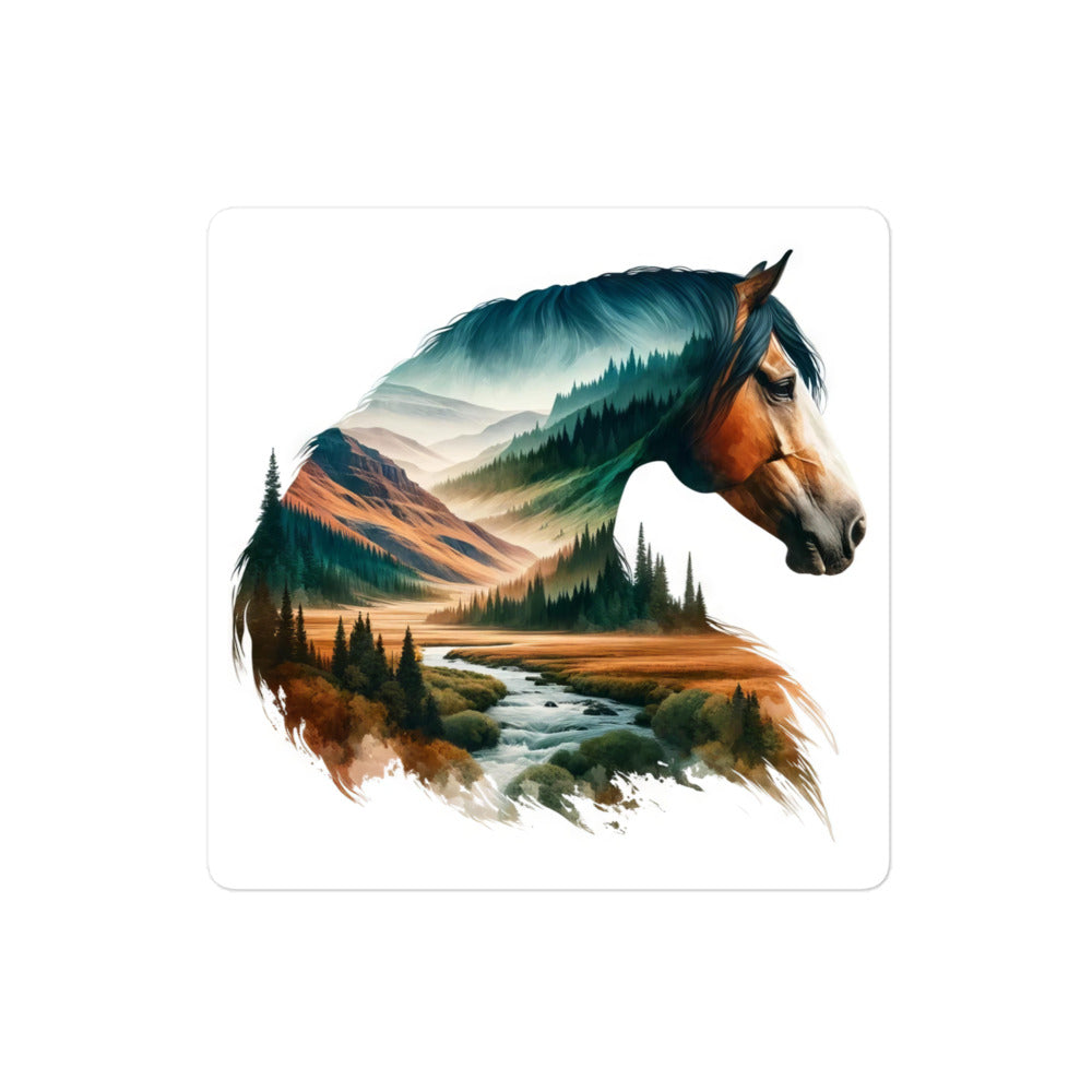 Bubble-free stickers Wild Horses 01