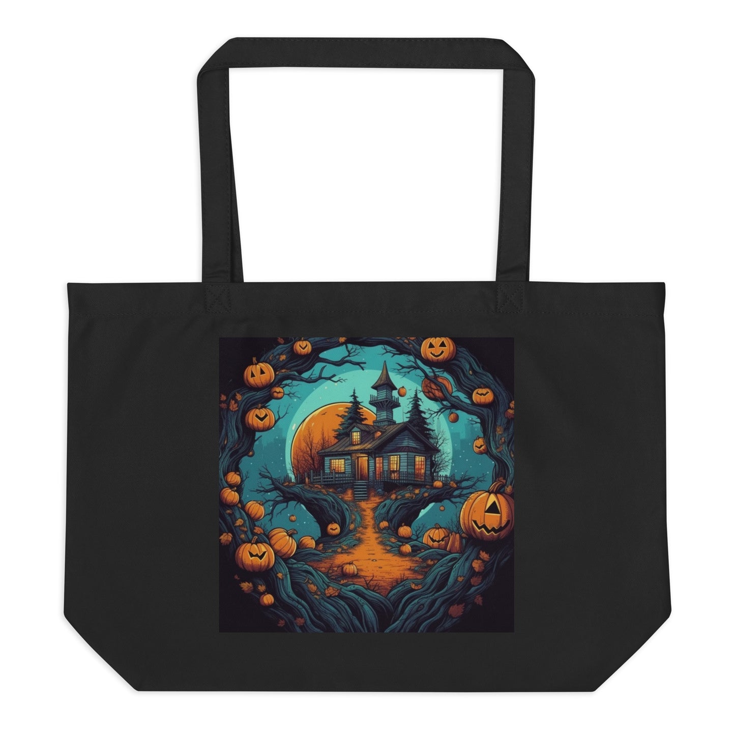 Autumn Halloween - Large organic tote bag