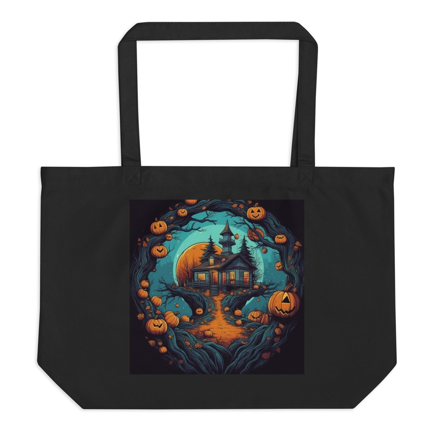 Autumn Halloween - Large organic tote bag