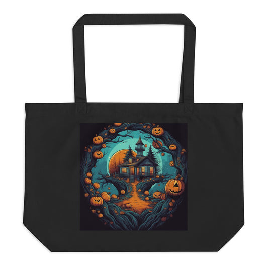 Autumn Halloween - Large organic tote bag