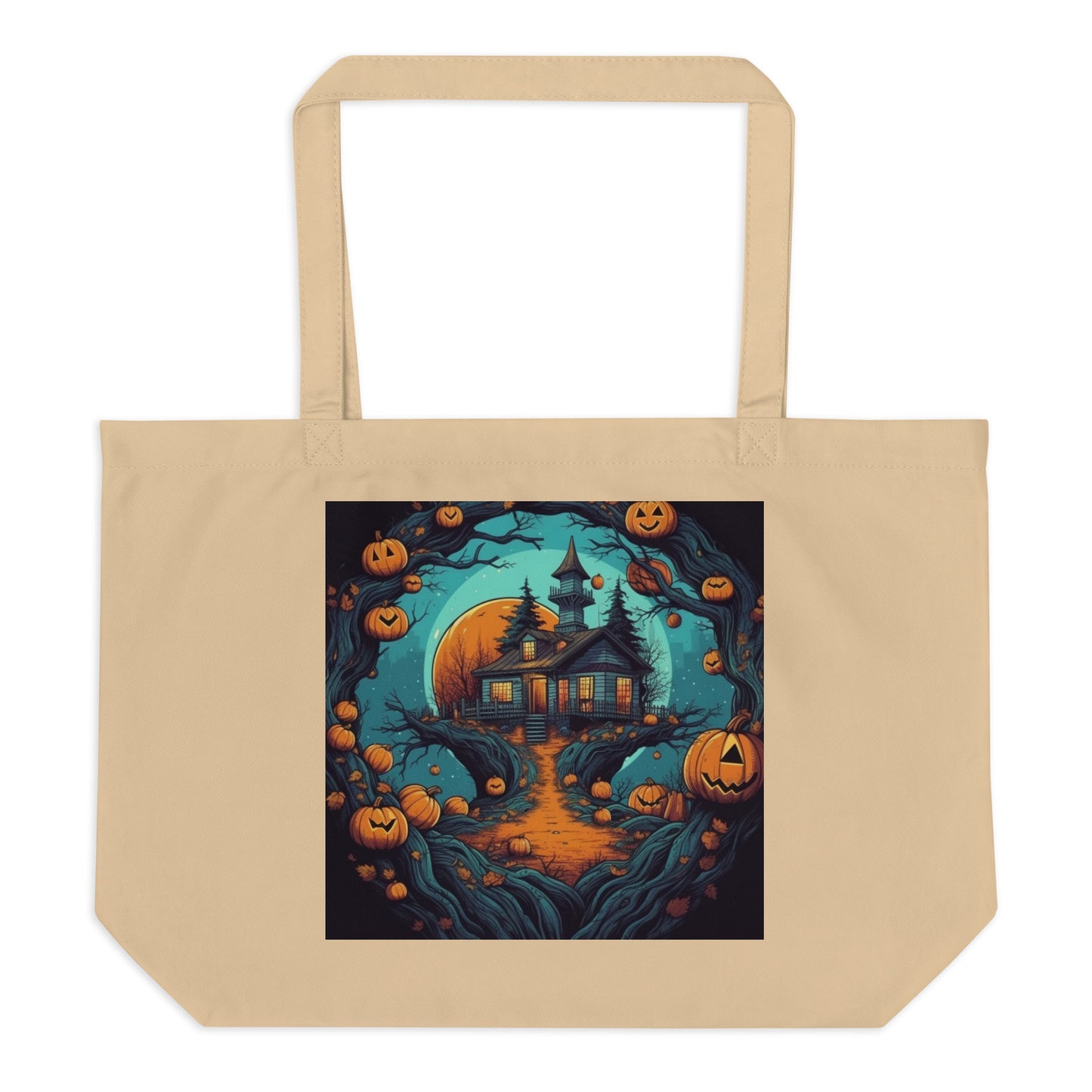 Autumn Halloween - Large organic tote bag