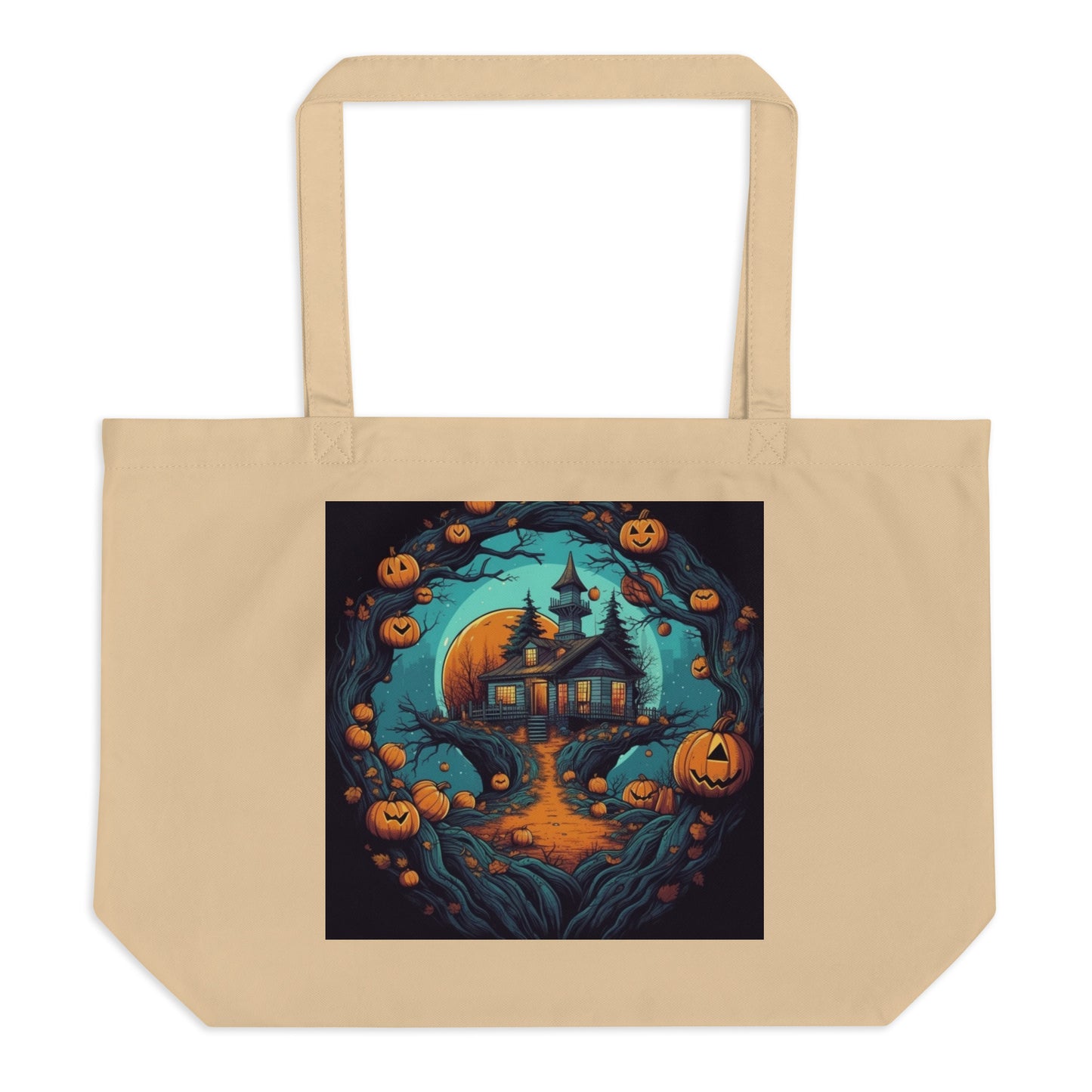 Autumn Halloween - Large organic tote bag