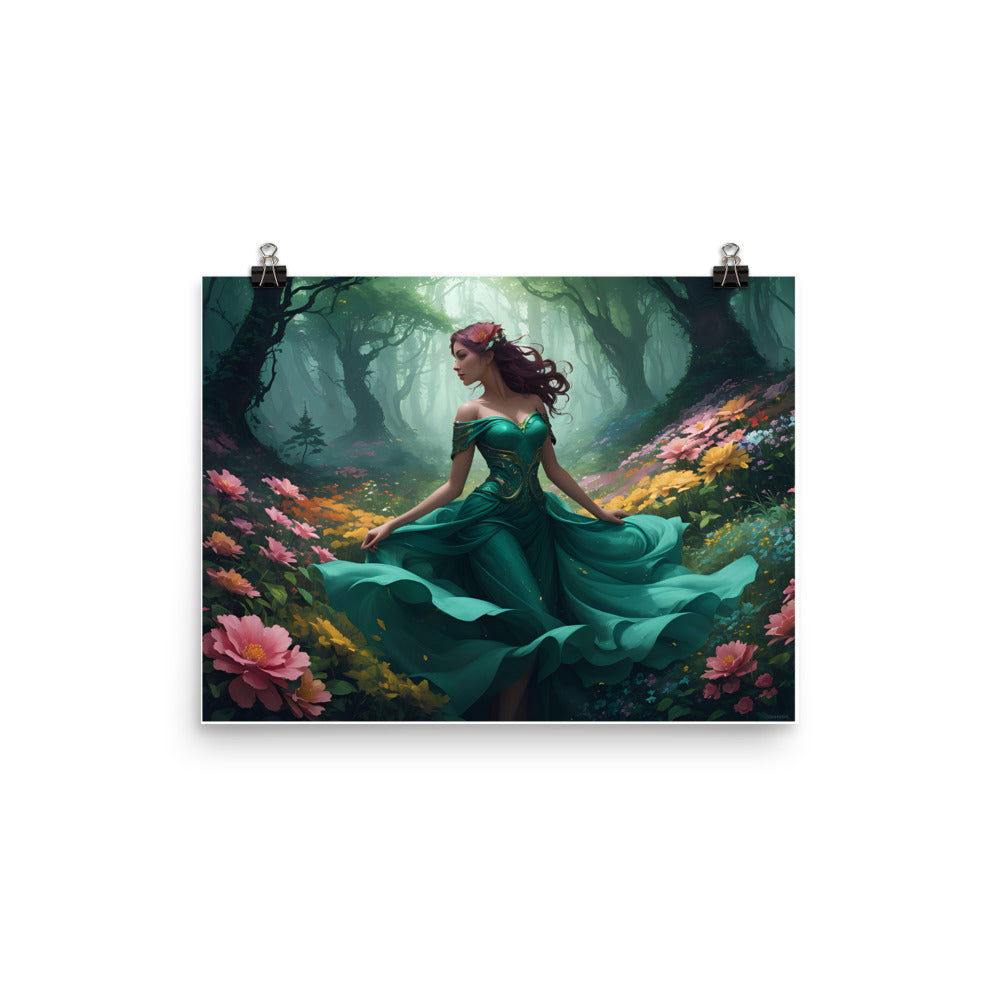 Premium Luster Poster Paper: "The Lady in Green"