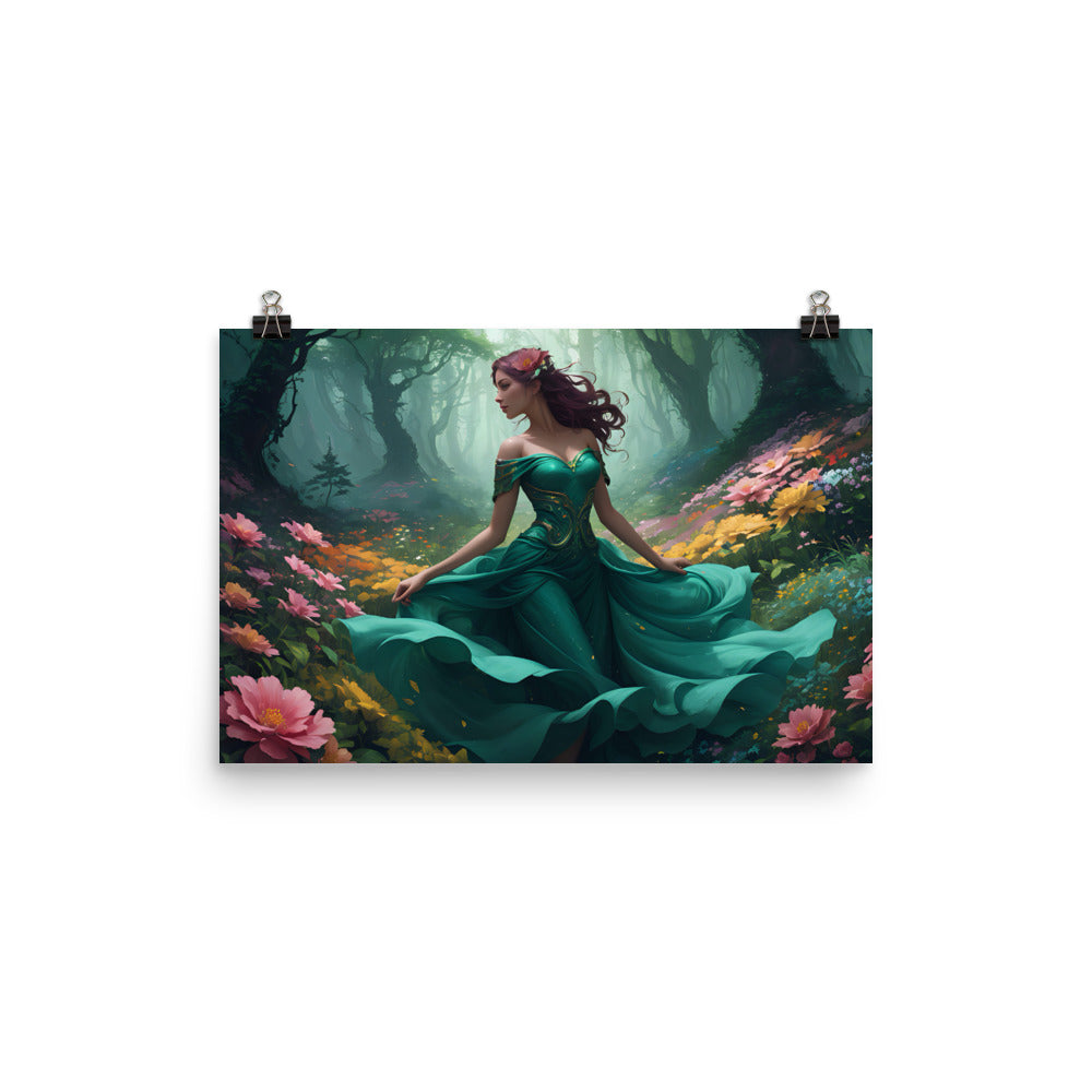 Premium Luster Poster Paper: "The Lady in Green"