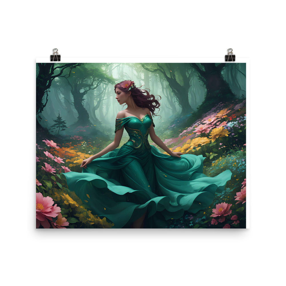 Premium Luster Poster Paper: "The Lady in Green"