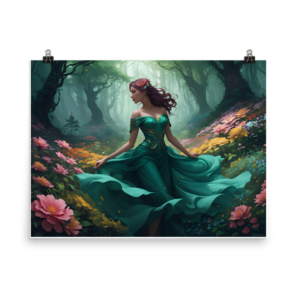 Premium Luster Poster Paper: "The Lady in Green"