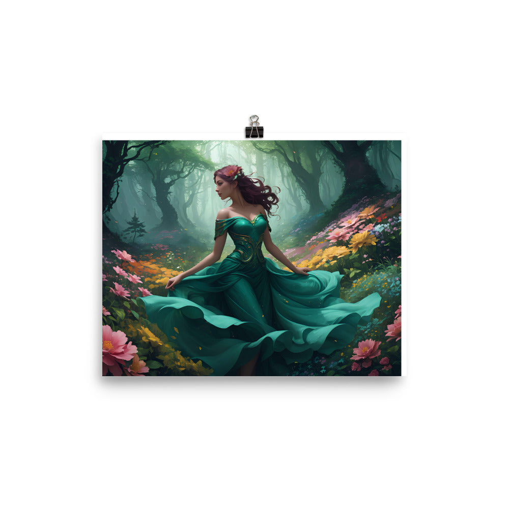 Premium Luster Poster Paper: "The Lady in Green"