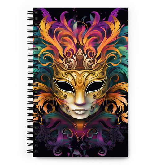 halloween Masqerade #3 - Spiral notebook