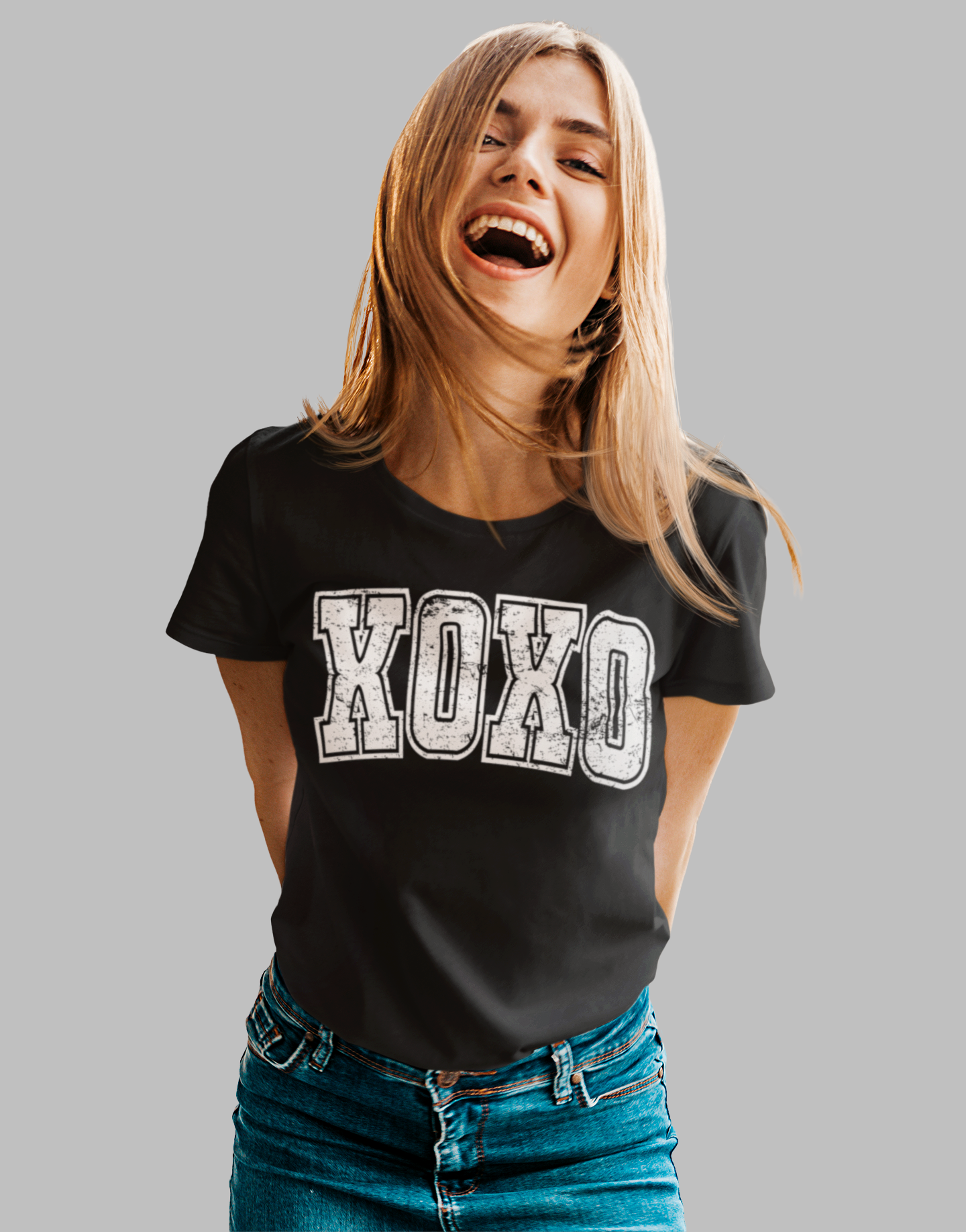 Women’s crop top  "XOXO - Hugs & Kisses"