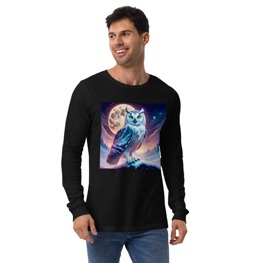 Snowy Owl Unisex Long Sleeve Tee