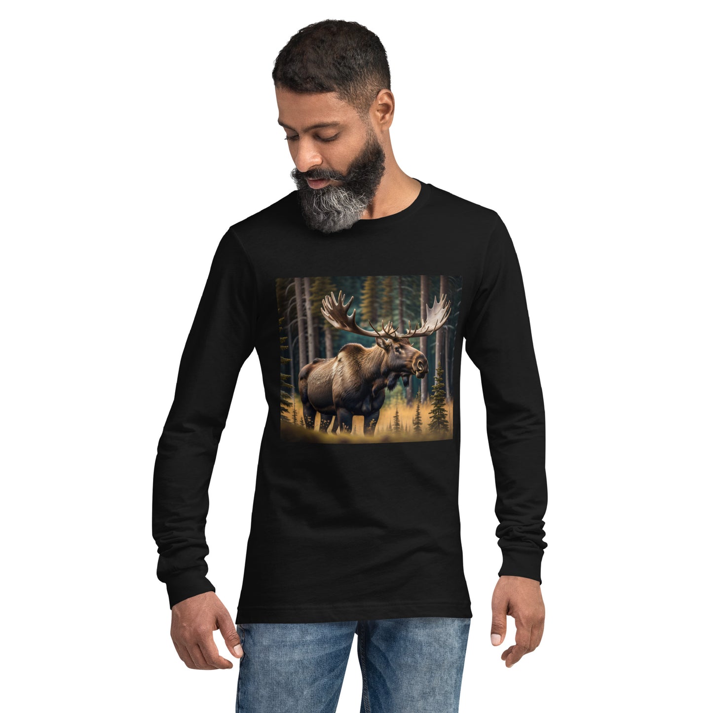 Moose Unisex Long Sleeve Tee