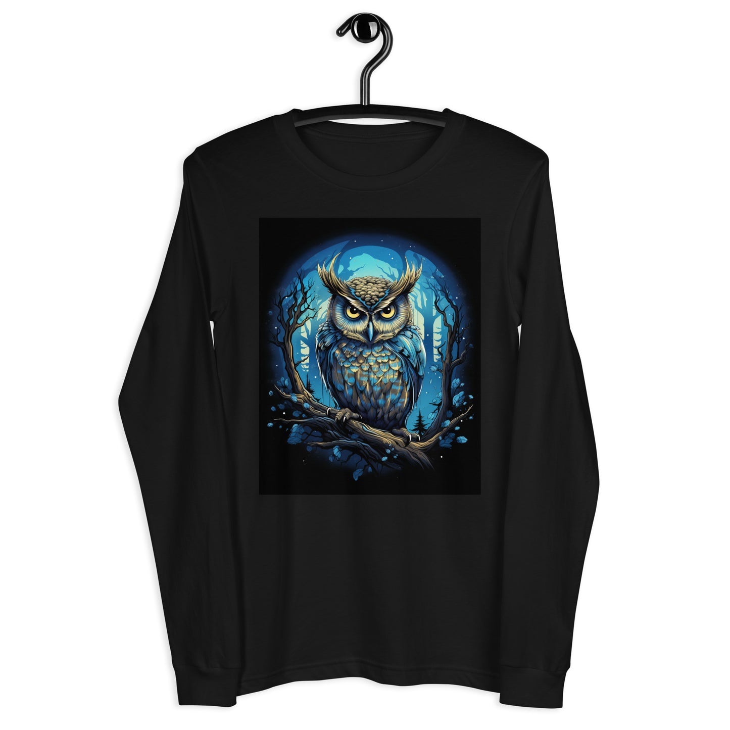 Owl "Midnight Blue" Unisex Long Sleeve Tee