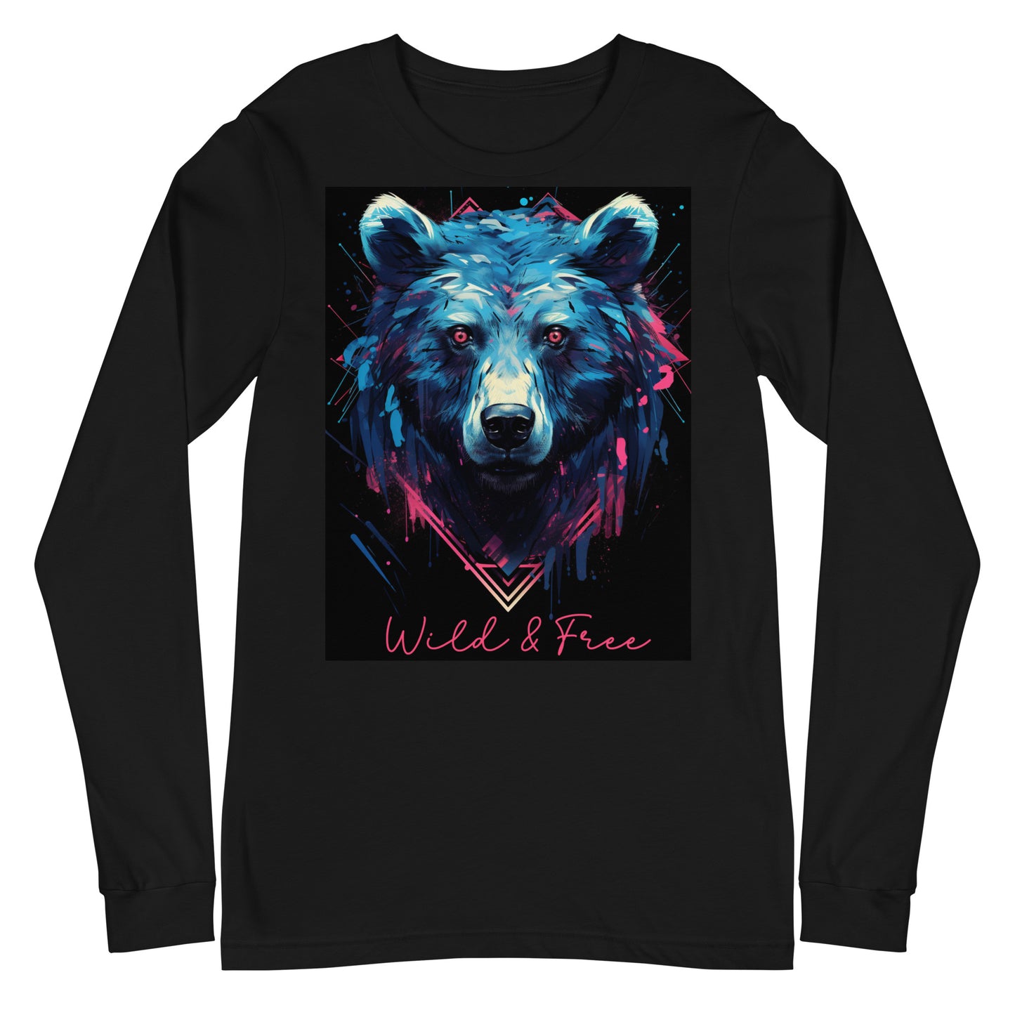 Bear "Wild & Free" Unisex Long Sleeve Tee