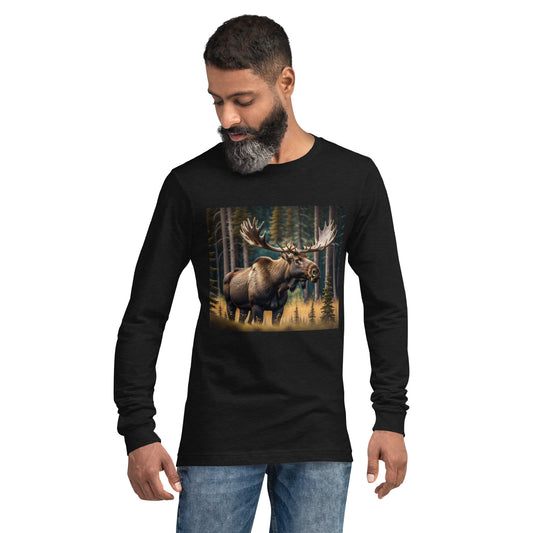 Moose Unisex Long Sleeve Tee