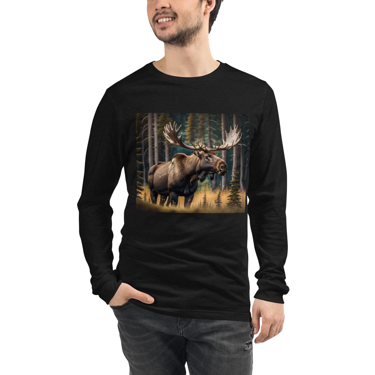 Moose Unisex Long Sleeve Tee