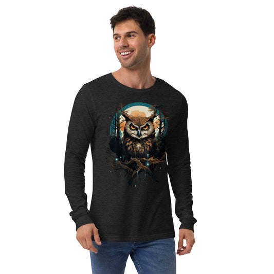 Evil Eye Owl - Unisex Long Sleeve Tee